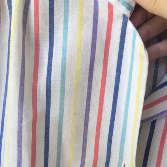 Colorful Stripes Vintage Short-Sleeve Button Down - Picture 6 of 6